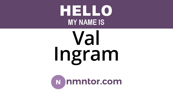 Val Ingram