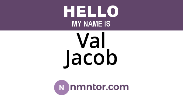 Val Jacob