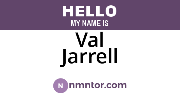 Val Jarrell
