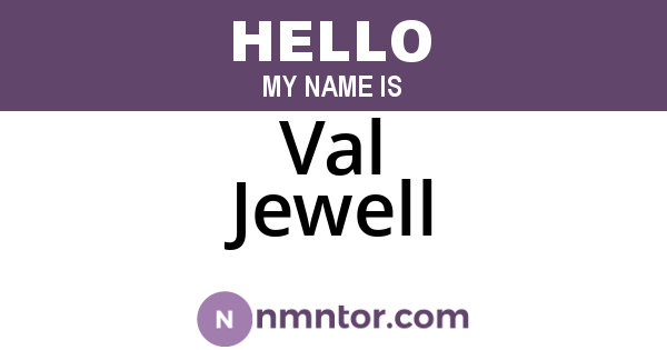 Val Jewell
