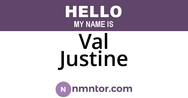Val Justine