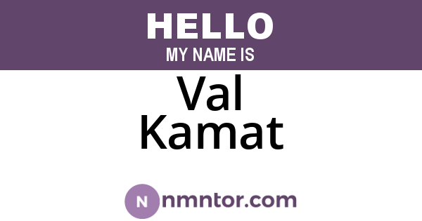 Val Kamat