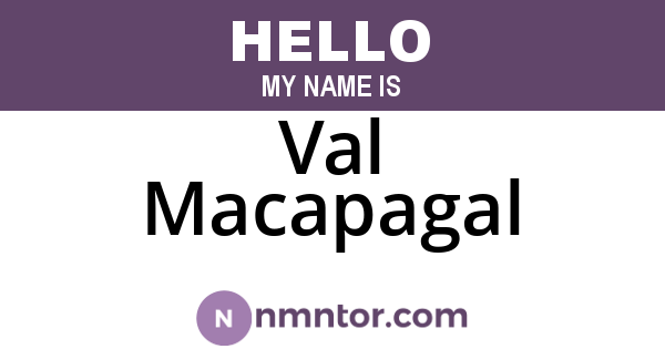Val Macapagal