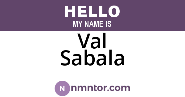 Val Sabala
