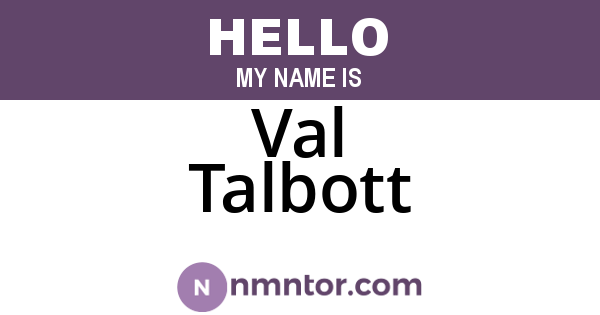 Val Talbott