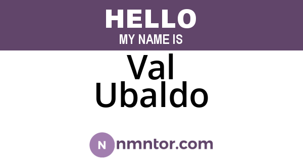 Val Ubaldo