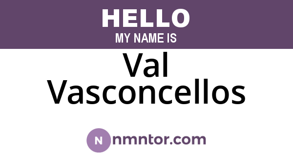 Val Vasconcellos