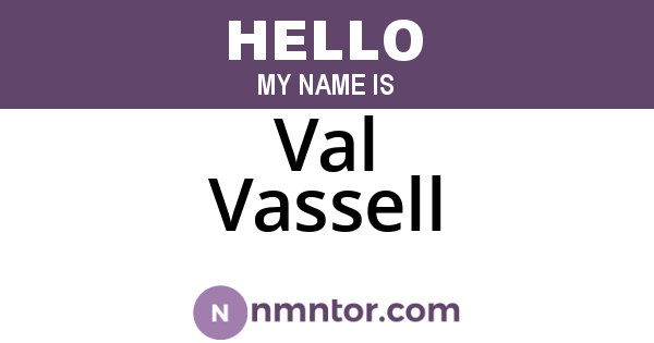 Val Vassell
