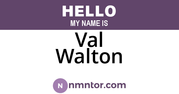 Val Walton