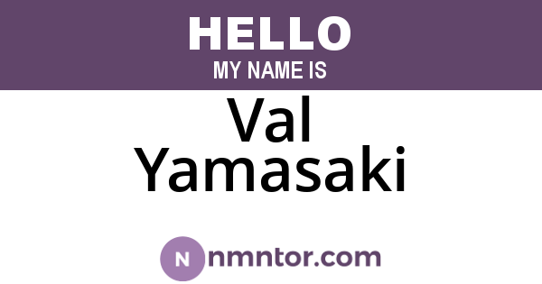 Val Yamasaki