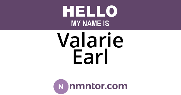 Valarie Earl
