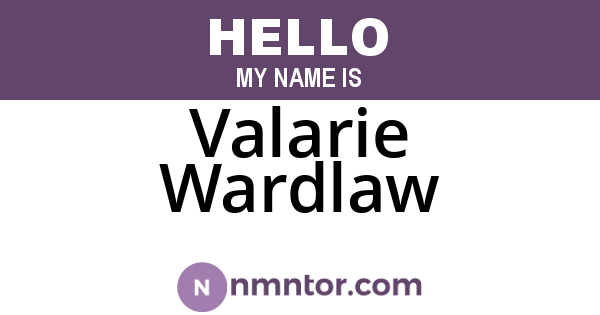 Valarie Wardlaw