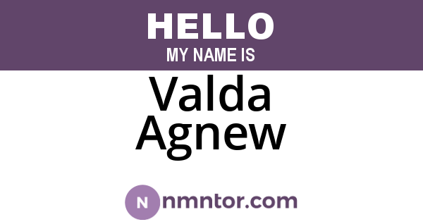 Valda Agnew