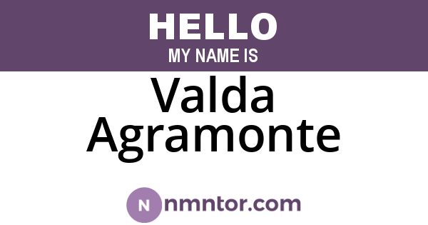 Valda Agramonte