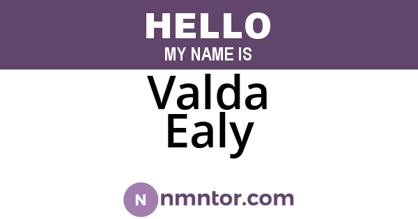 Valda Ealy