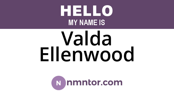Valda Ellenwood