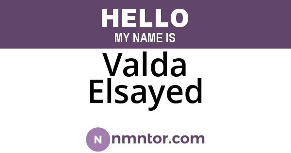 Valda Elsayed