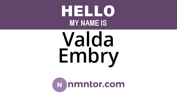 Valda Embry