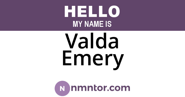 Valda Emery