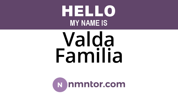 Valda Familia