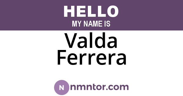 Valda Ferrera