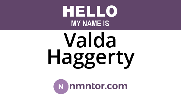 Valda Haggerty