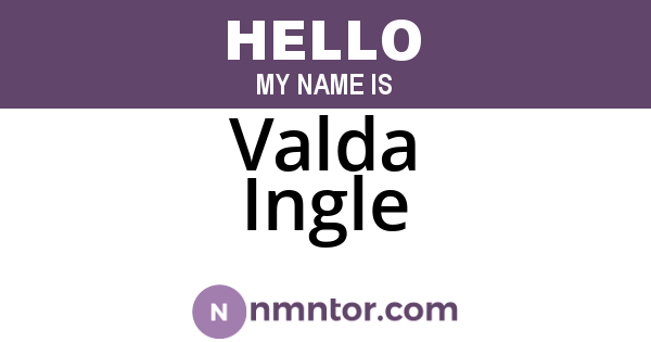 Valda Ingle
