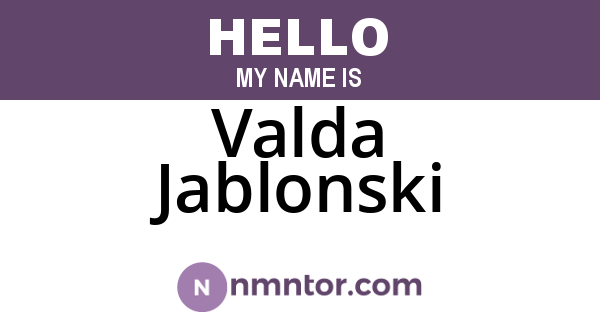 Valda Jablonski