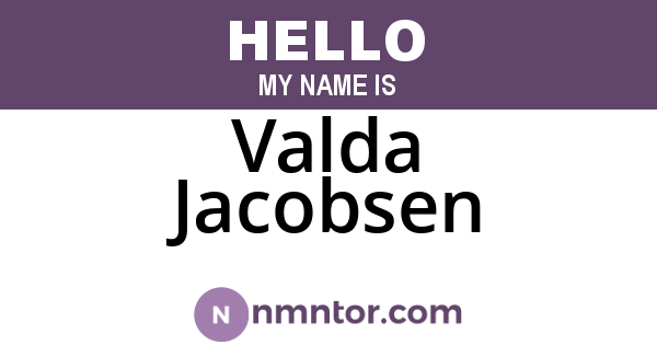 Valda Jacobsen