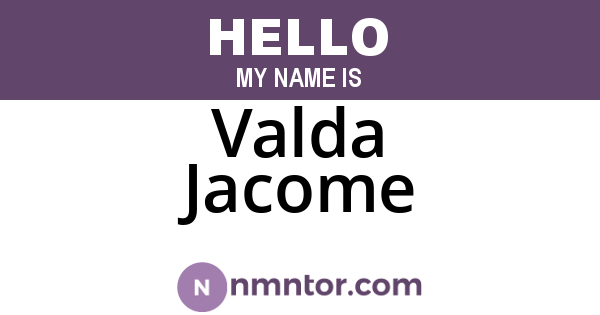 Valda Jacome