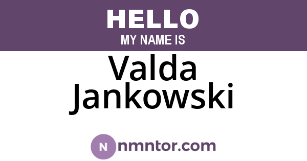 Valda Jankowski