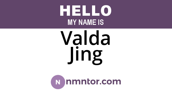Valda Jing
