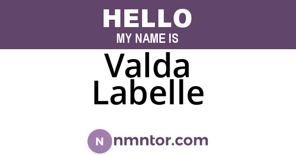 Valda Labelle