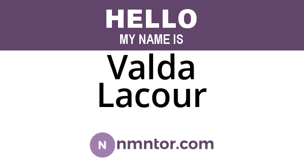 Valda Lacour