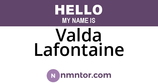 Valda Lafontaine