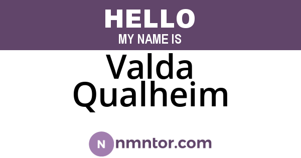Valda Qualheim