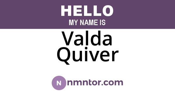 Valda Quiver