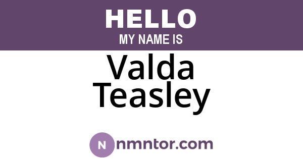 Valda Teasley