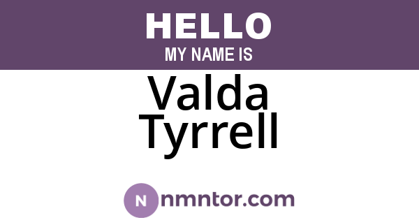 Valda Tyrrell