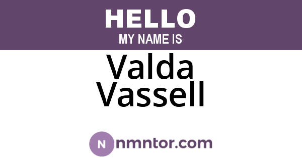 Valda Vassell