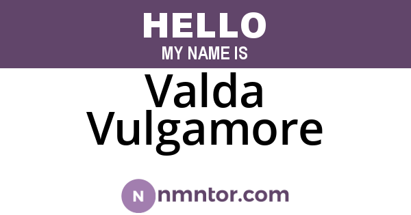 Valda Vulgamore