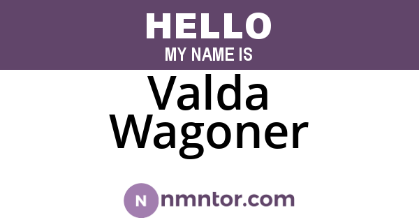 Valda Wagoner