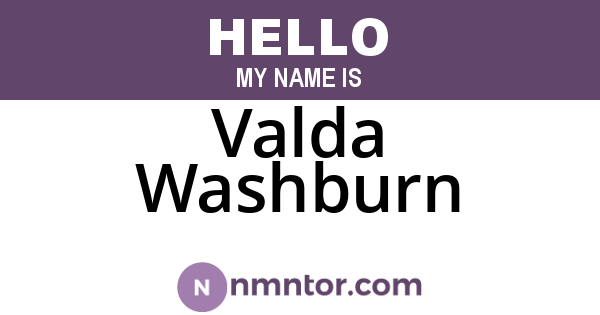 Valda Washburn