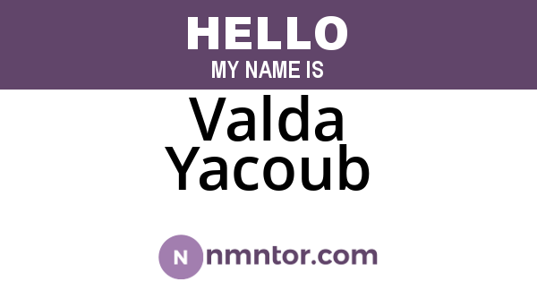 Valda Yacoub