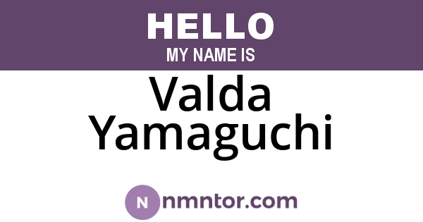 Valda Yamaguchi