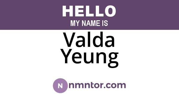 Valda Yeung