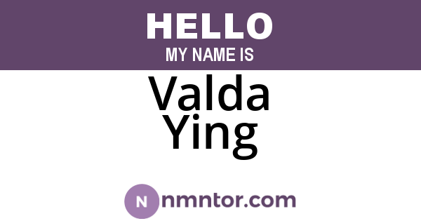 Valda Ying