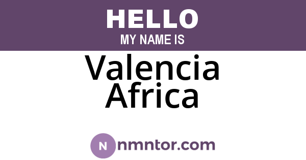 Valencia Africa