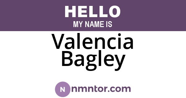 Valencia Bagley