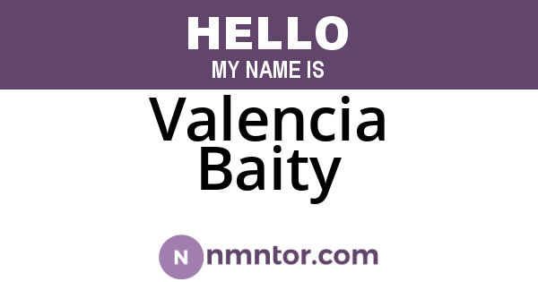 Valencia Baity